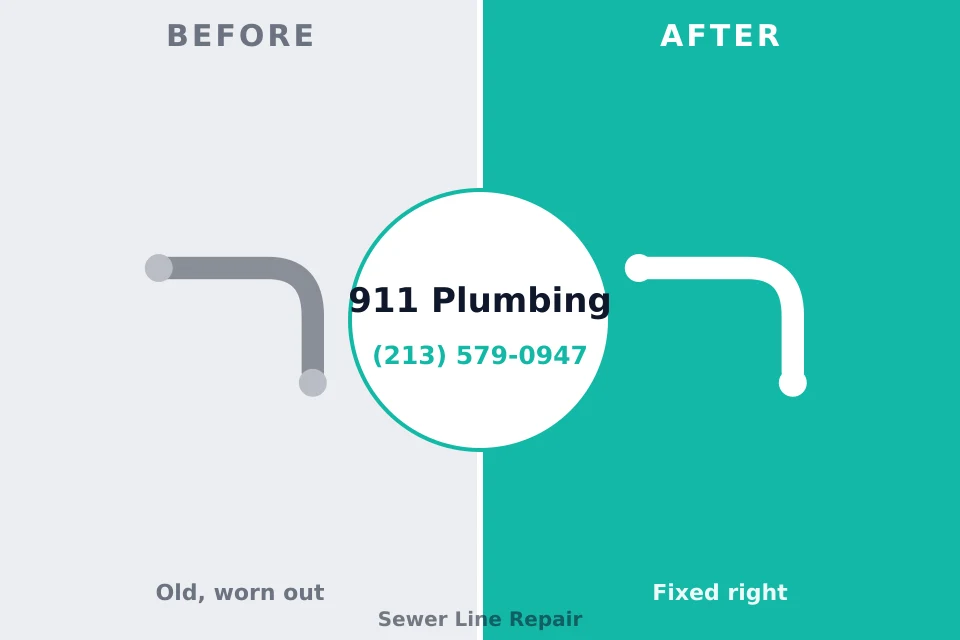 Before and after: plumbing company Canton, OH